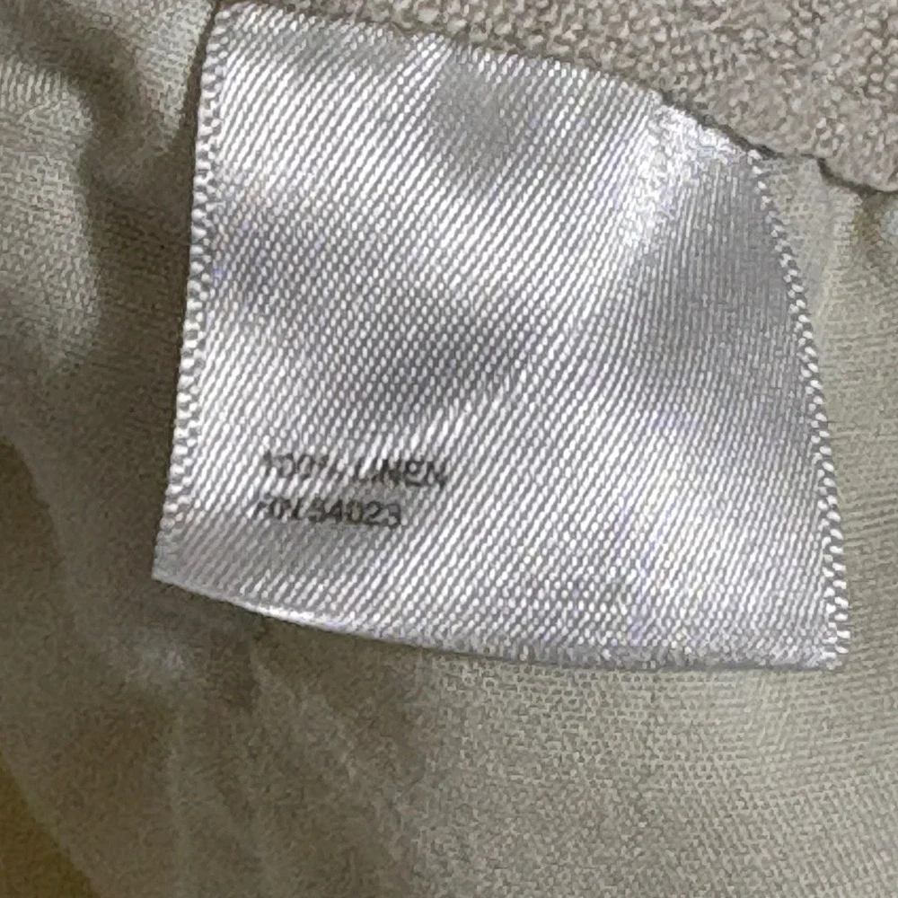 Old Navy Mens 38x30 Linen Pants Beige Relaxed Straight Leg Summer Beach Casual